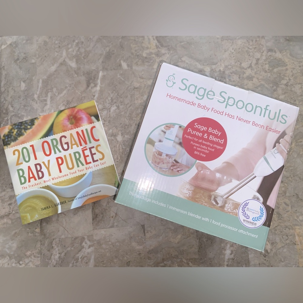 Sage Spoonfuls Baby Food Maker/Processor/Immersion Blender and Baby Purée Book